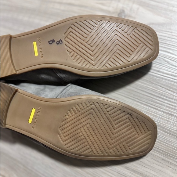 Cole Haan Tacoma Suede Water Resistant Flats Slip-On Loafers, Gray, Sz 8.5 - Picture 5 of 6
